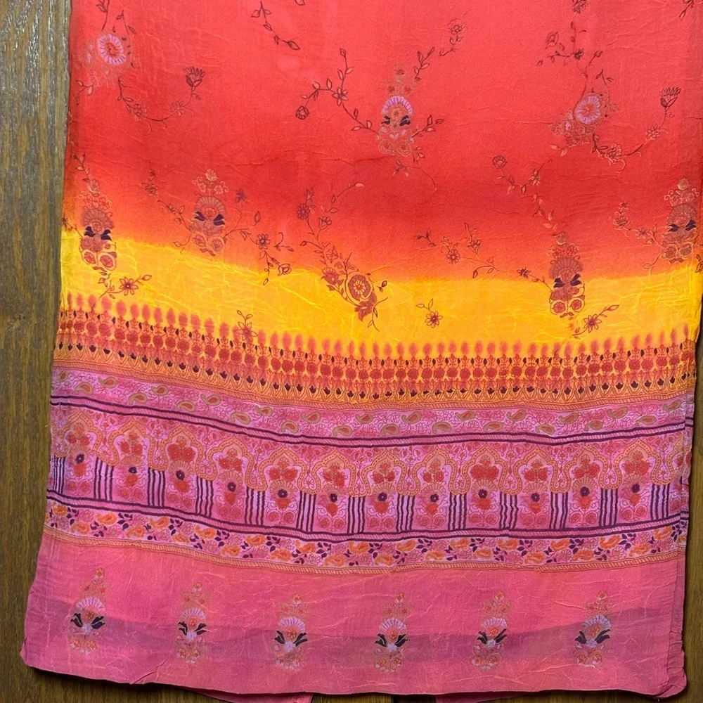 Clio Vintage Vibrant Pink Maxi Skirt - size 8 - Picture 3 of 6